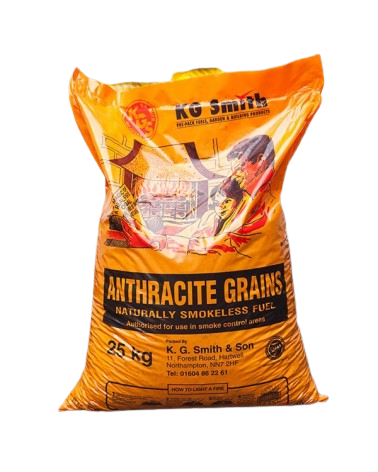 Anthracite Grains 25Kg Smokeless Fuel - KG Smith & Son