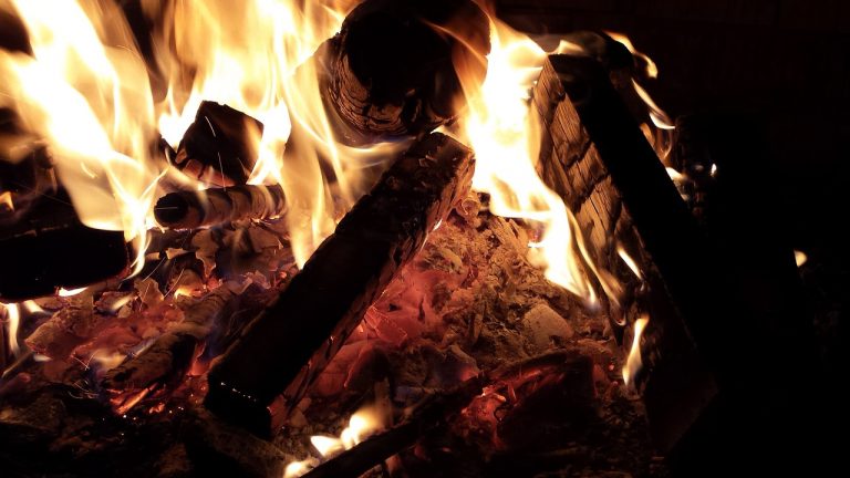 Heat Logs on a fire