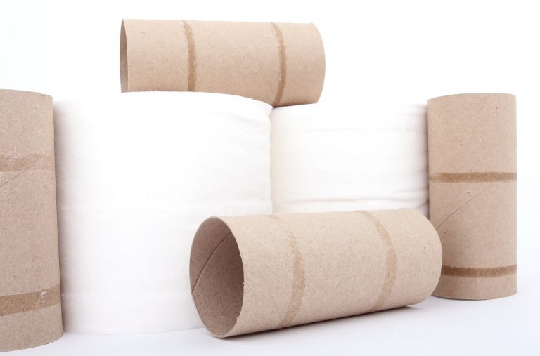 Cardboard toilet rolls