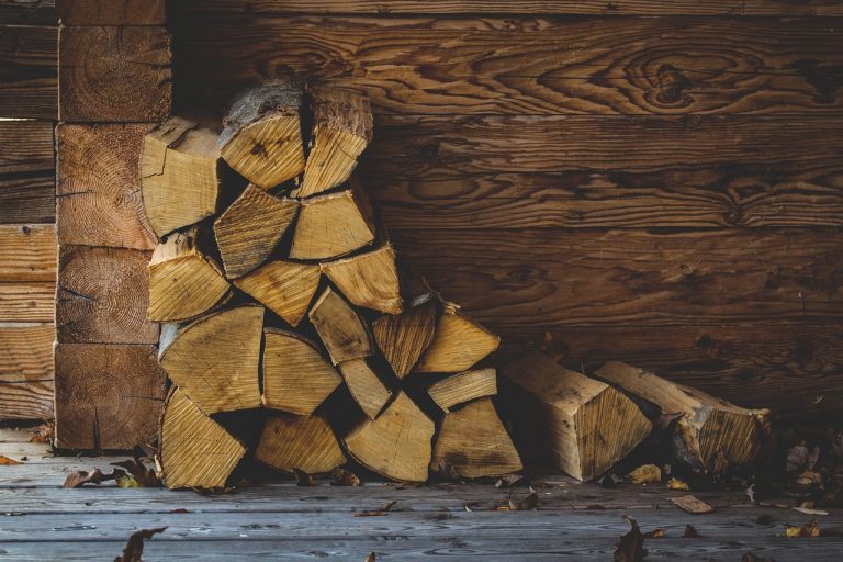 Heat Logs being stored